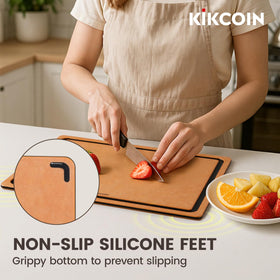 Kikcoin medium cutting board 11-8x8-5 inches ideal for vegetables