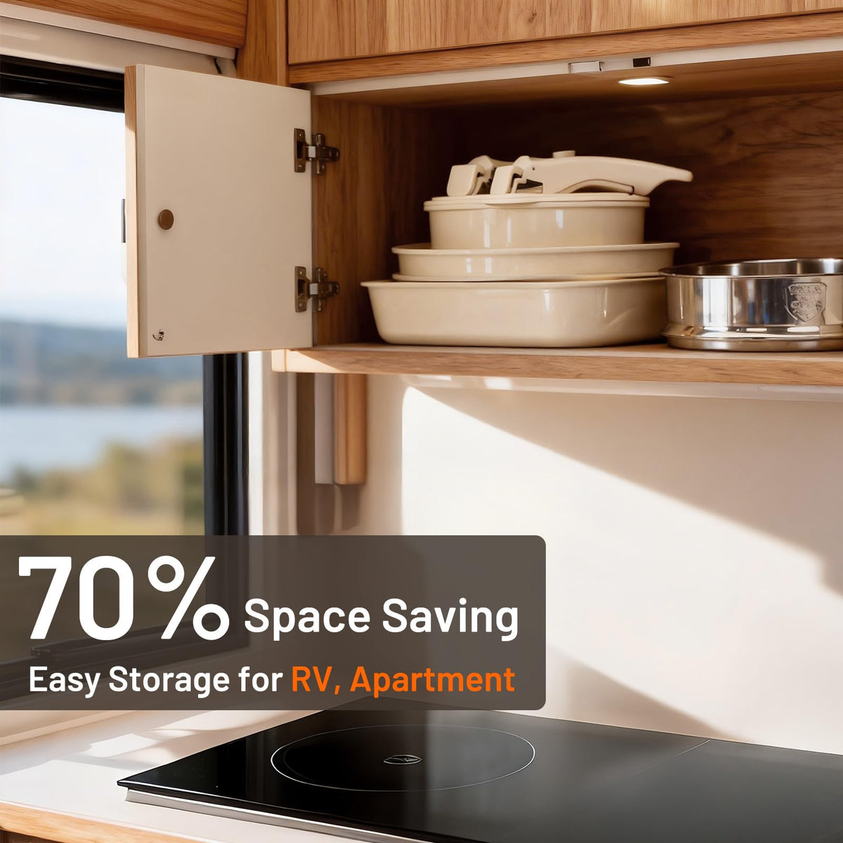 Kikcoin oven-safe pots and pans up to 840°F for versatile meals