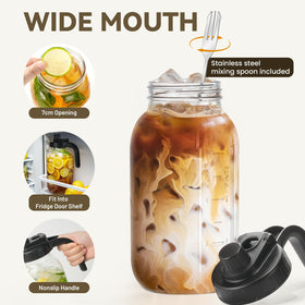 Kikcoin pitcher with clear scale helps precise brewing.
