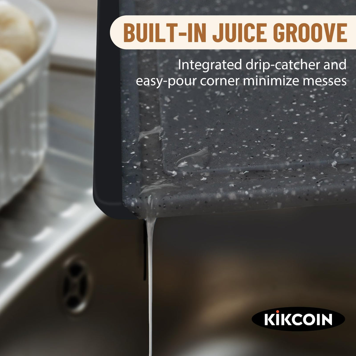 Kikcoin cutting boards small surface perfect for fruit and quick tasks