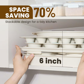 Kikcoin round cake pans for even layers and smooth edges