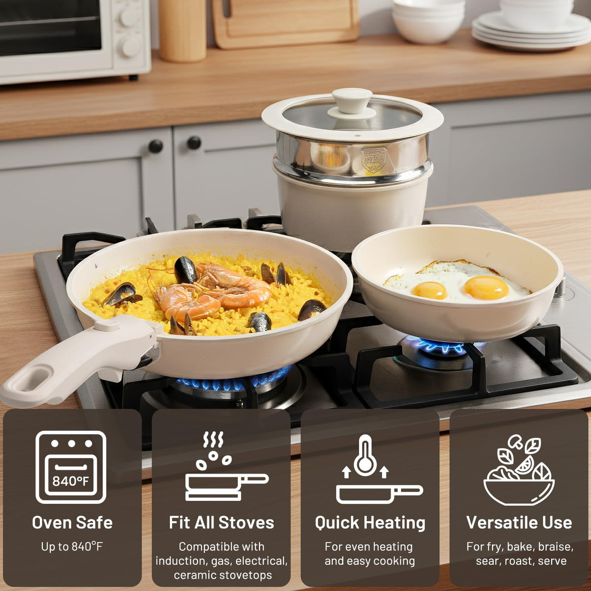 Kikcoin stackable kitchen set ideal for RVs and small spaces