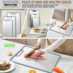 KIKIIKE titanium cutting board lightweight with hanging handle