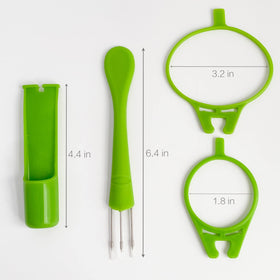 KIKINIKO top-rack safe design eases cleanup after snacking.
