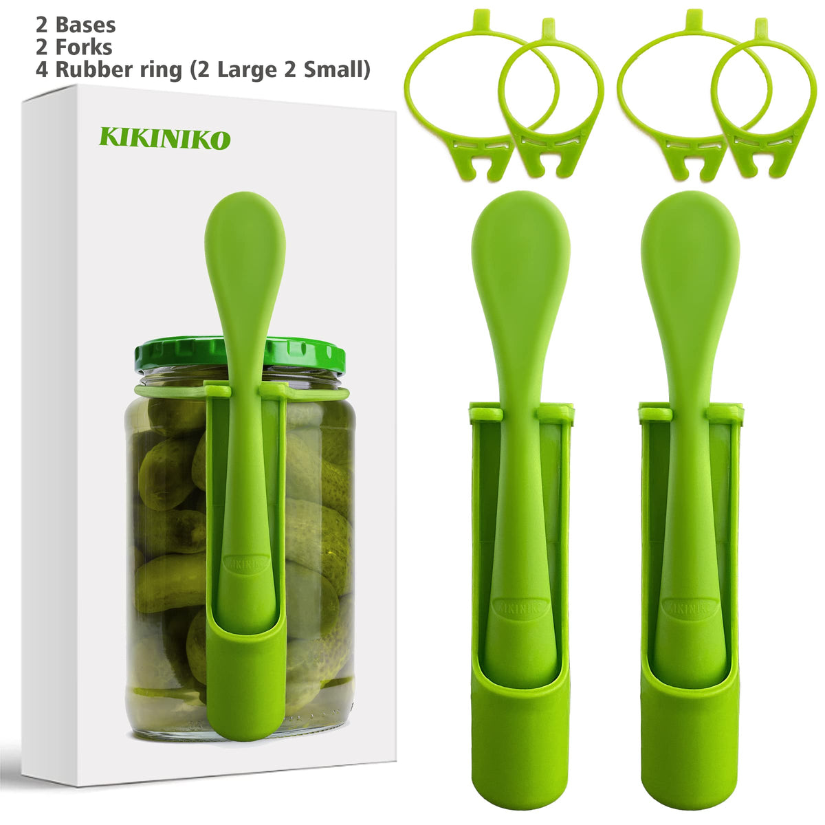 KIKINIKO stainless steel needles highlight durable jar access.