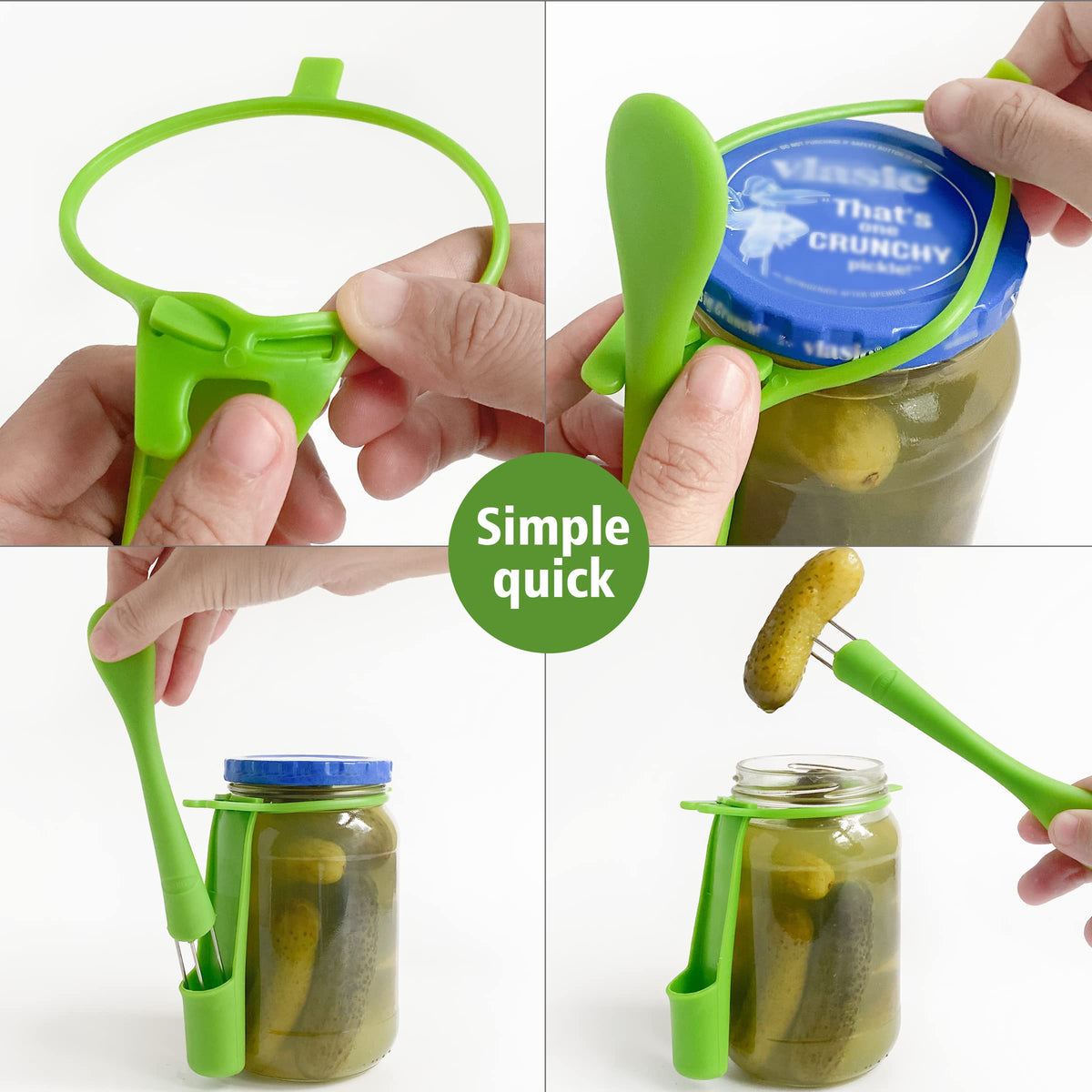 KIKINIKO pickle-holster enables safe, one-handed operation.