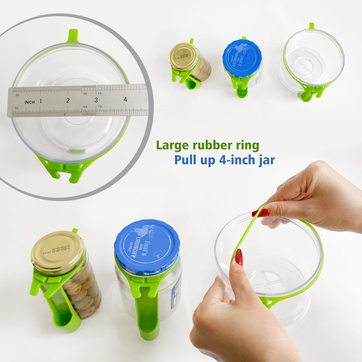KIKINIKO rubber aprons in large for versatile jar sizes.