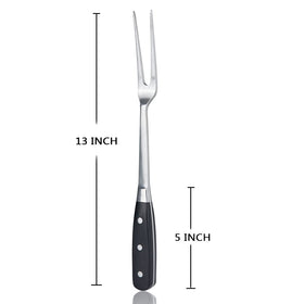Kilajojo Chef Pro forged stainless steel highlights one-piece design for durability during meals.