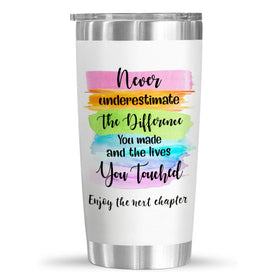 Kilyhome funny coworker gift tumbler with farewell quote.