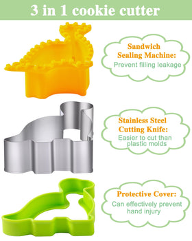 Kimfead heart-shaped cutters add love to school lunches with easy fillings.