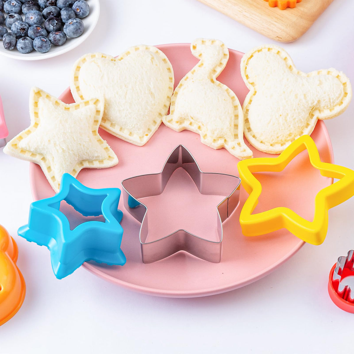 Kimfead star cutters bring cheerful shapes and quick assembly for lunches.