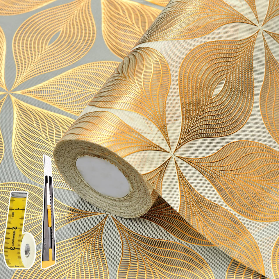 Kimhan 3D drawer liner with white marble pattern provides non-slip grip and easy cleaning.