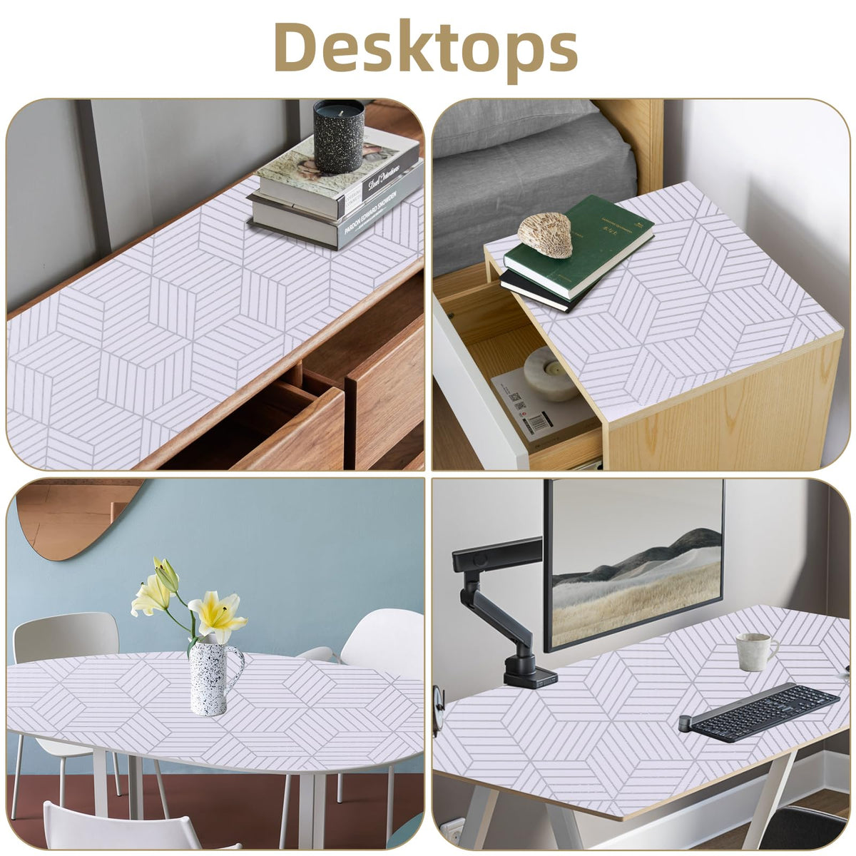 Kimhan non-adhesive design allows easy repositioning and cleaning.