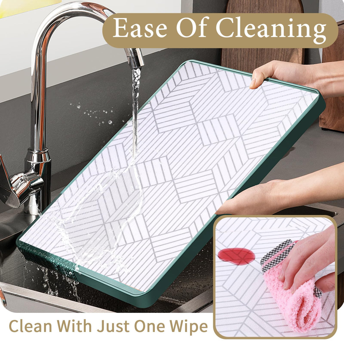 Kimhan easy-clean liner resists stains for tidy interiors.