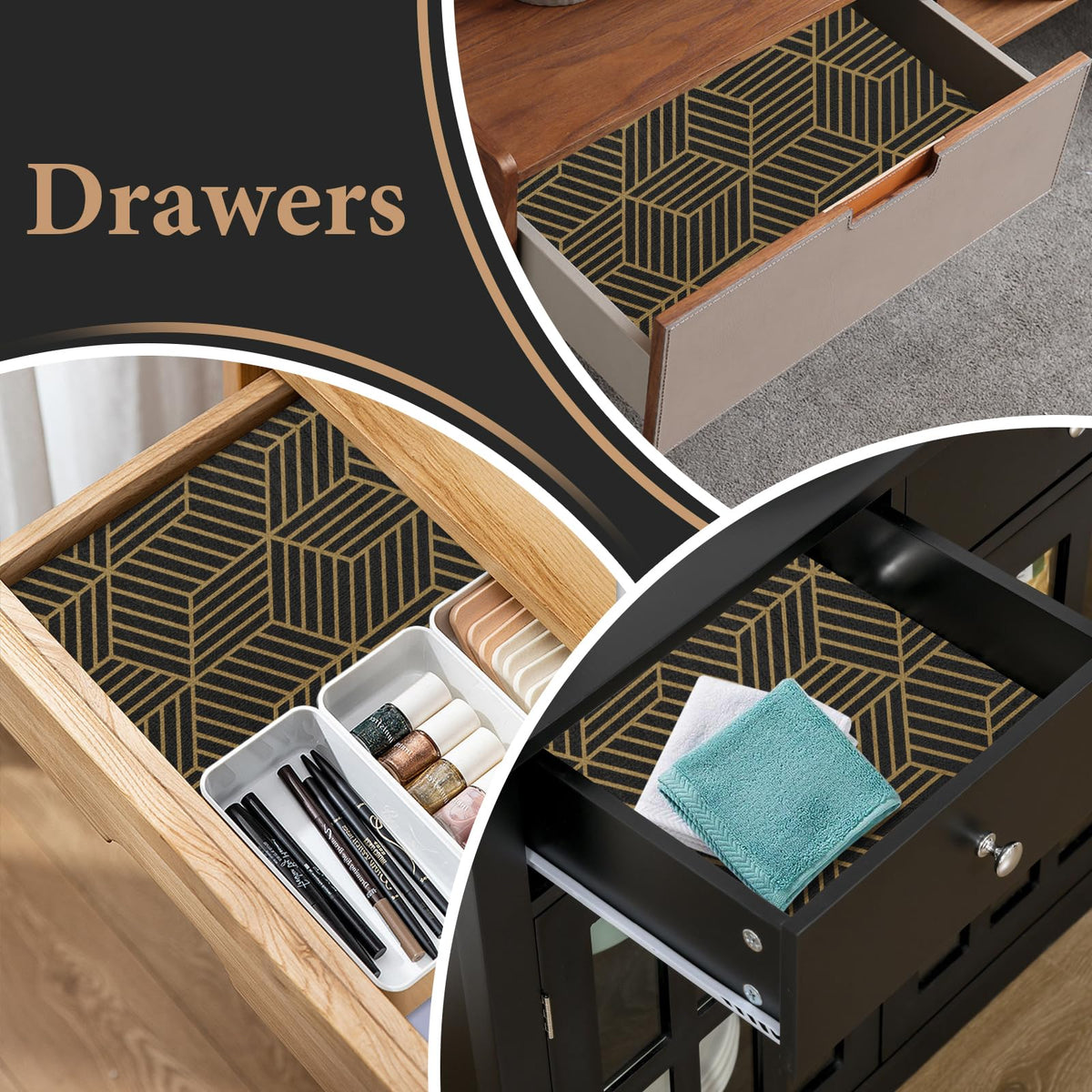 Kimhan liner features stain-resistant fabric for quick cleaning