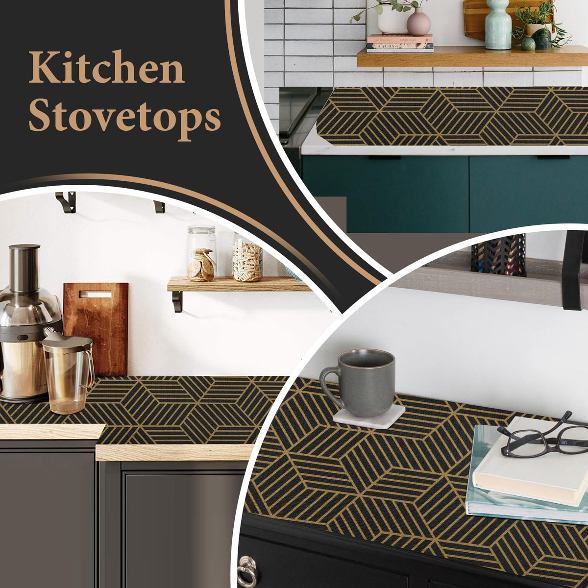 Kimhan shelf liner ideal for kitchen, bathroom, and study spaces
