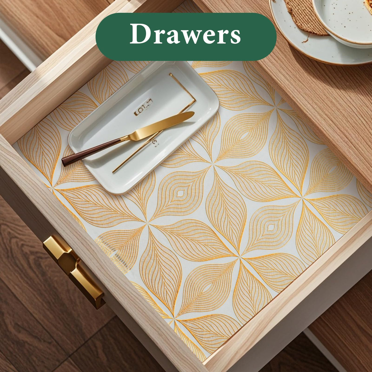 Kimhan waterproof shelf liner in kitchen shows durable protection for spills.