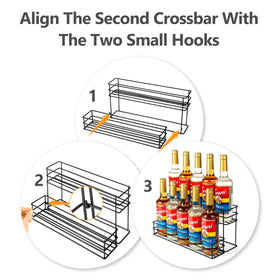 Kimilus 10-bottle rack side view for compact kitchen organization