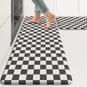 KIMODE anti-fatigue kitchen mat two-piece set provides standing comfort in the kitchen
