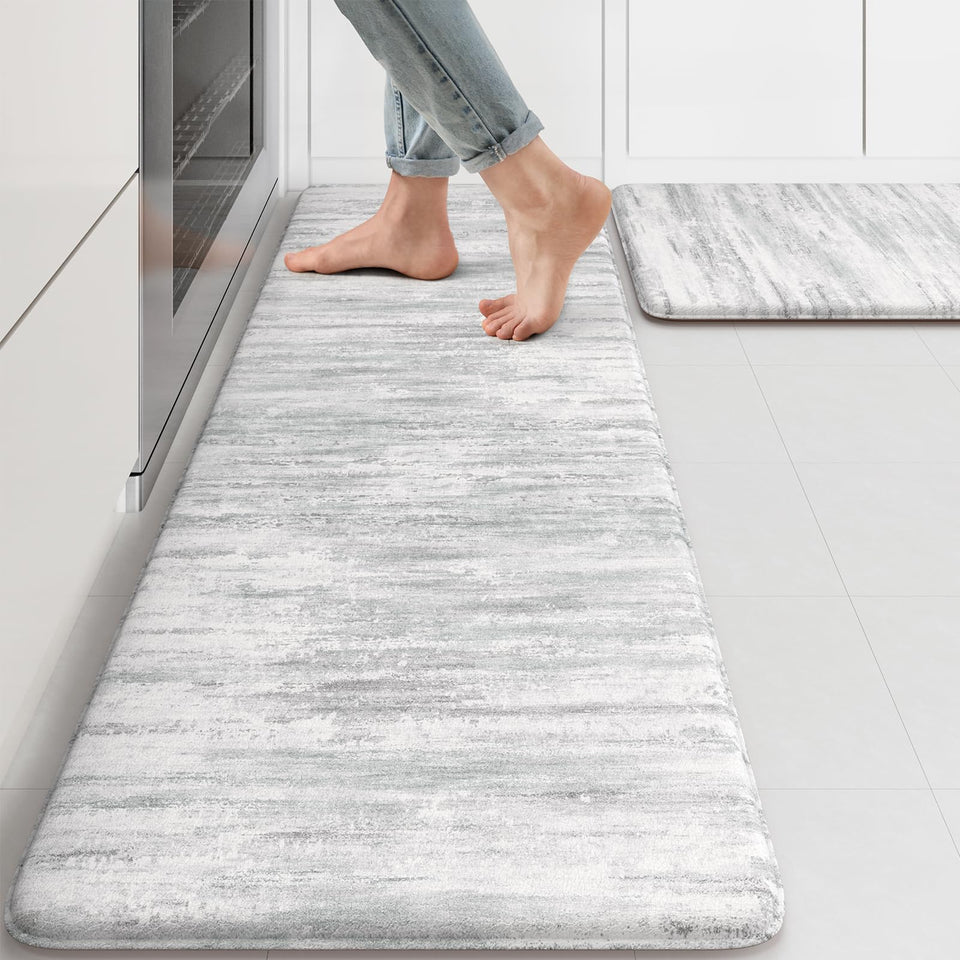KIMODE anti-fatigue mat foam cushion for comfortable standing while cooking.