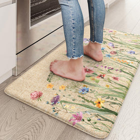 KIMODE anti-fatigue mat kitchen front view with cushioned comfort for long cooking tasks