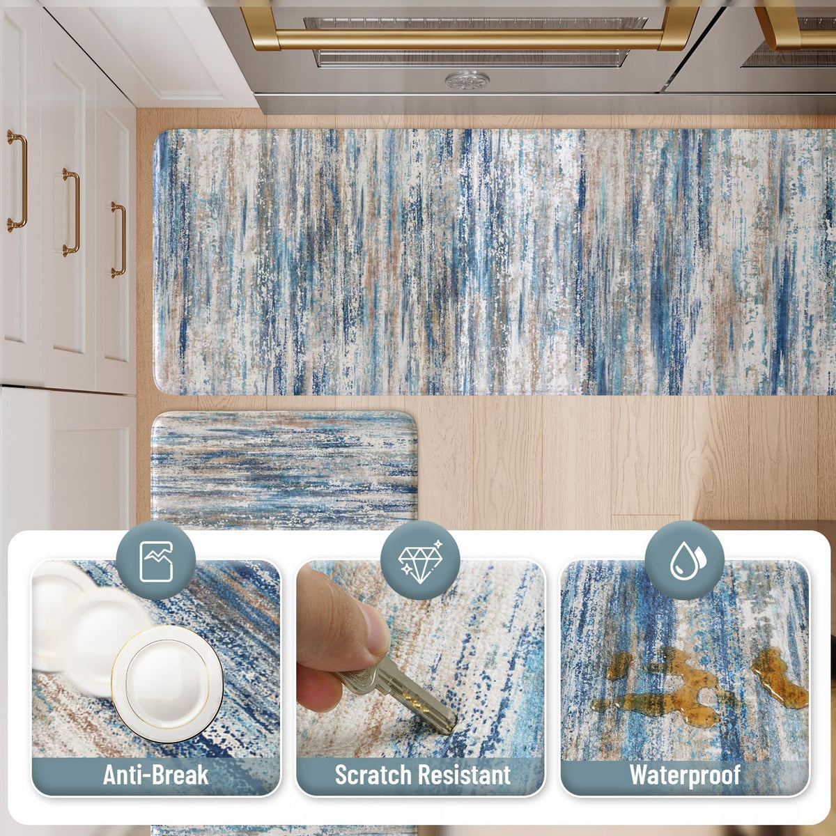 KIMODE waterproof PVC layer protecting the surface from spills
