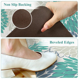 KIMODE Comfort Kitchen Mat with beveled edges prevents curling and trips