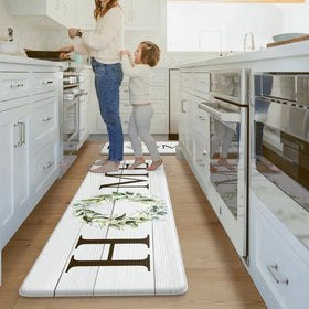 KIMODE farmhouse kitchen mat 2pc suitable for laundry room