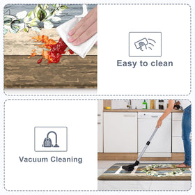 KIMODE 47-inch mat detail shows long-running kitchen comfort.