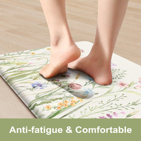 Kimode floral 2-piece rug set adds warm decor while reducing fatigue