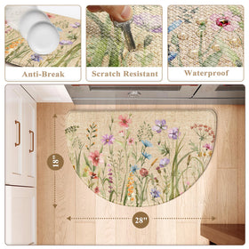 KIMODE half-moon floral pattern complements diverse kitchen decor.