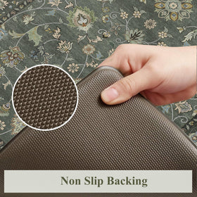 KIMODE non-slip back keeps mats stable on smooth floors