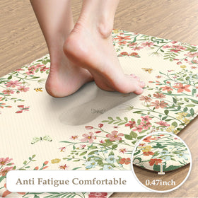 Kimode kitchen mats with non-slip bottom staying in place on floors