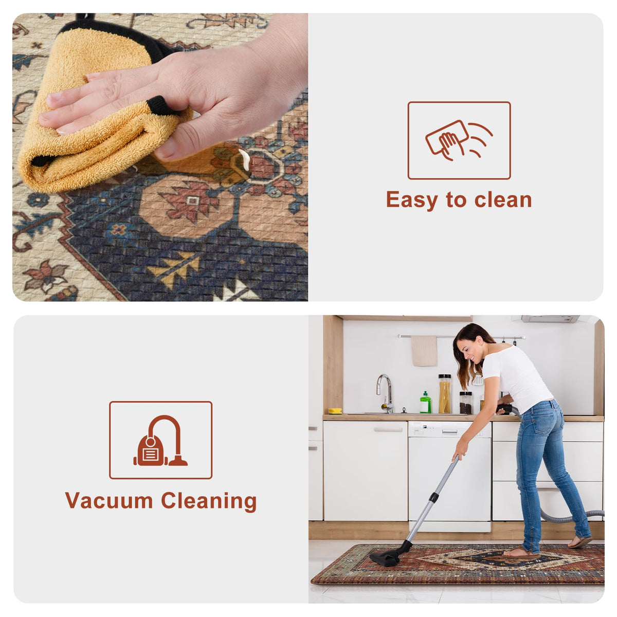 KIMODE 2-piece set offers durable coverage for laundry room floors