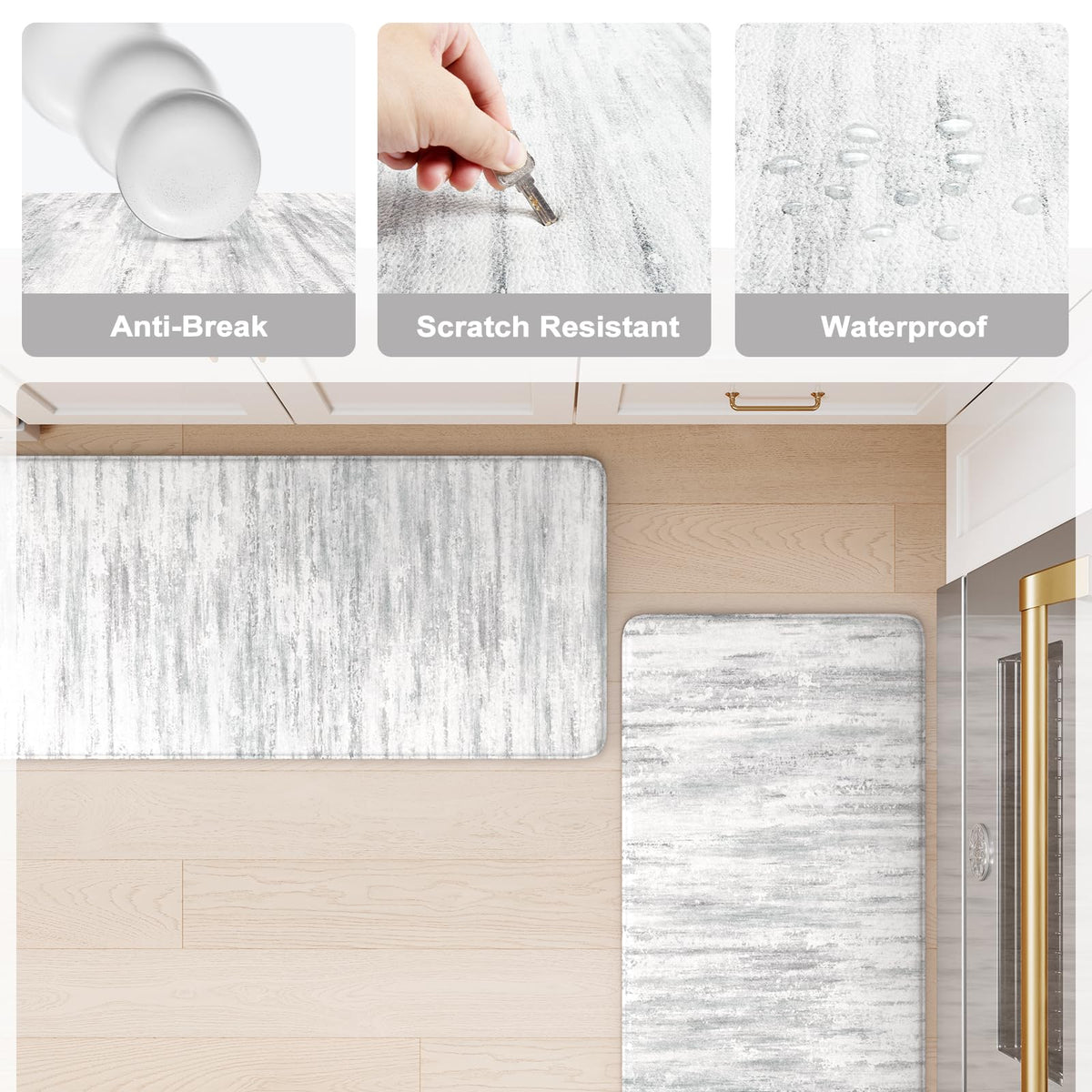 KIMODE laundry-room mat offers comfort during chores.