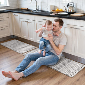 KIMODE multiuse kitchen mat fits sink, desk, and laundry area.