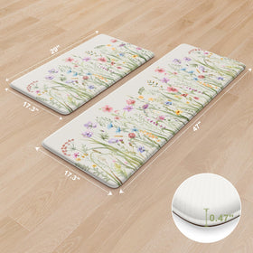 Kimode non-slip bottom mat stays firmly in place on hard floors
