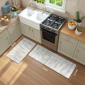 KIMODE non-slip underside keeps mats secure on hard floors.