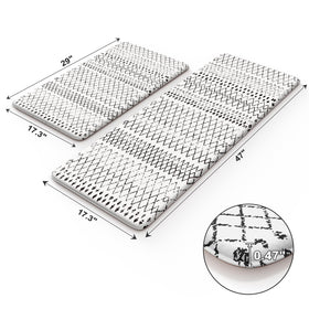 KIMODE rectangular kitchen rugs in a two-piece set offer versatile coverage.