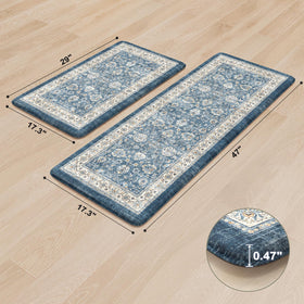 Kimode two-piece mat set for versatile kitchen coverage.