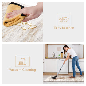 Kimode waterproof and stain-resistant mat simplifies cleanups after busy meals