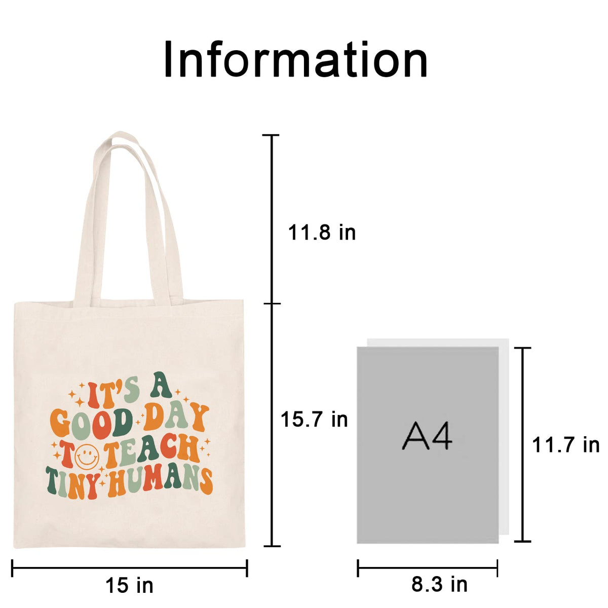 Kimoli teacher appreciation tote product shot ideal for gifting and events.