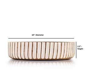 Kimona decorative bowl on kitchen counter, stylish display for fruit or nuts