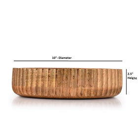 Kimona fruit bowl complements farmhouse and coastal decor styles