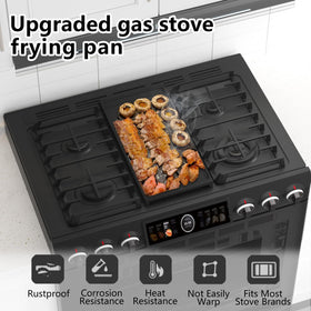 Kimsofunny large batch cooking surface supports family meals and brunches.