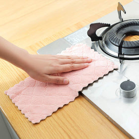 Kimteny coral velvet towels in pink-grey offering plush softness and absorbency.