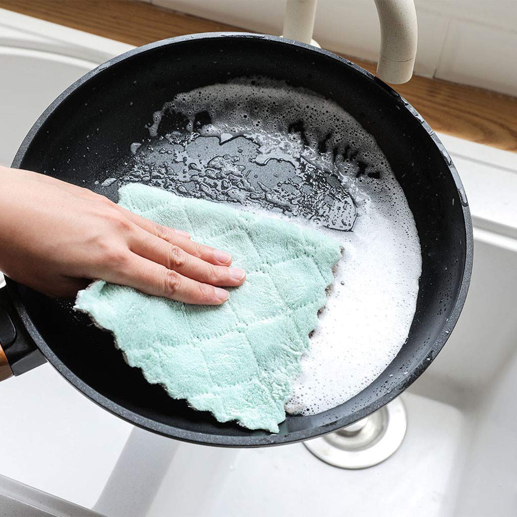 Kimteny dish towels machine washable for repeated use without shrinking or lint.