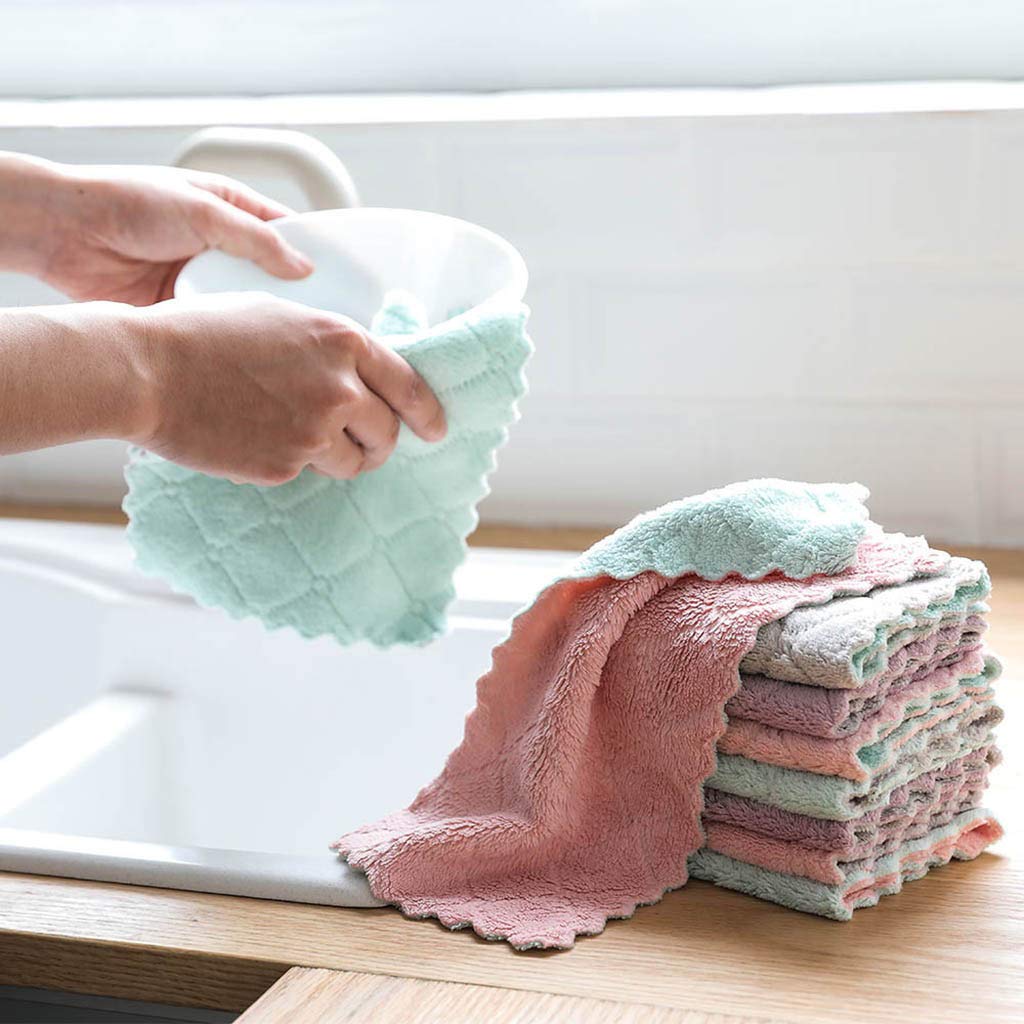 Kimteny versatile dish rags for dusting appliances and wiping grease.
