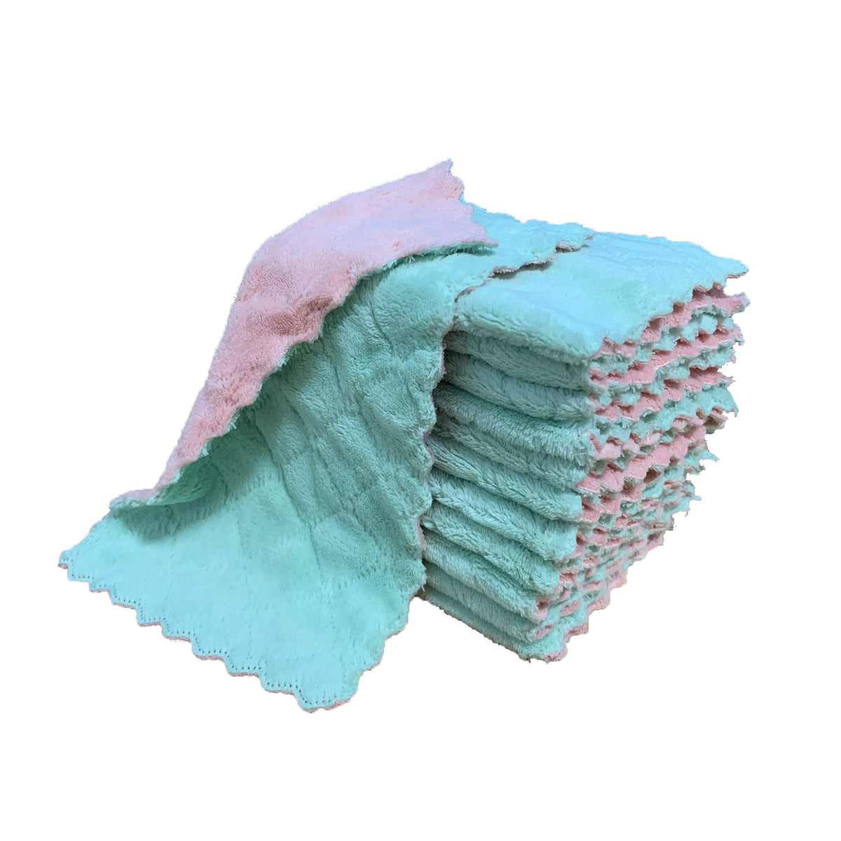 Kimteny 12-pack provides ample towels for everyday household chores.