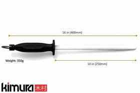 Kimura ceramic honing rod in its gift box, perfect for kitchen gifts.